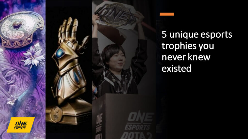 Esports trophies collage